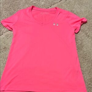 Under Armour Women's Pink V-Neck Top